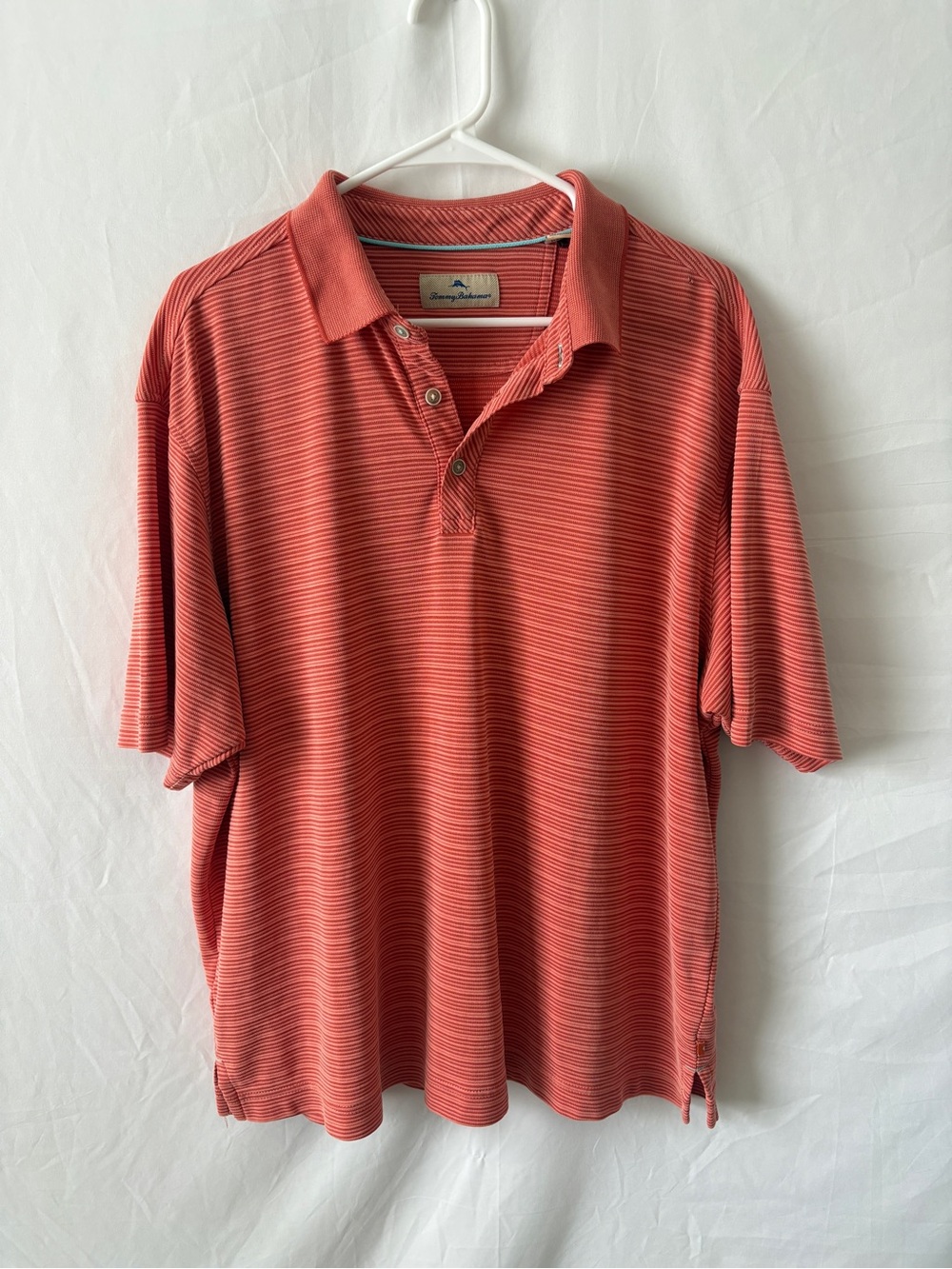 Tommy Bahama Coral Striped Polo